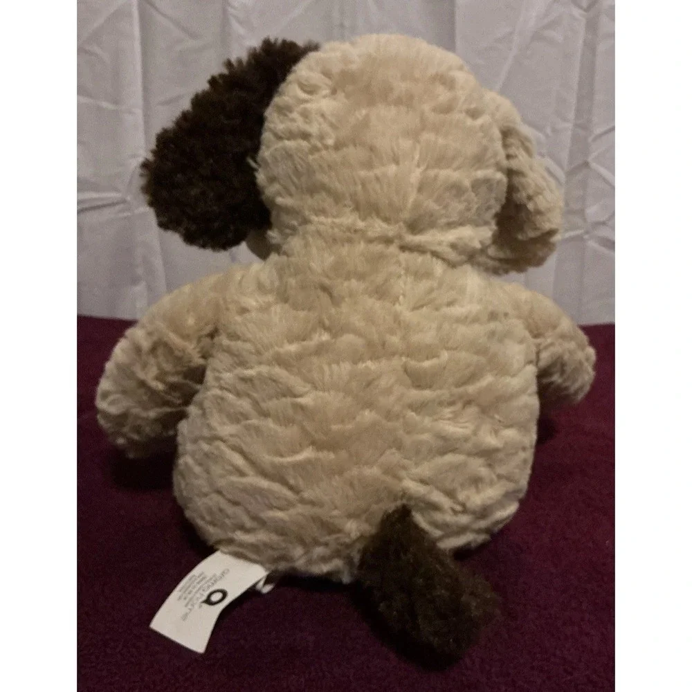 Aroma‎ Home Dog Plush Snuggable Hotties Brown Tan Puppy Stuffed Animal Textured